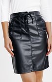 Jupe en faux cuir non doublée
