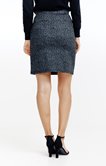 Jupe maille imprimée non doublée