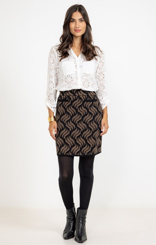 Jupe pull jacquard