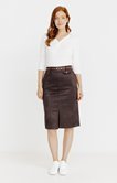 Jupe en suédine avec ceinture
