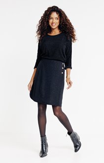 Jupe en maille fantaisie doublée