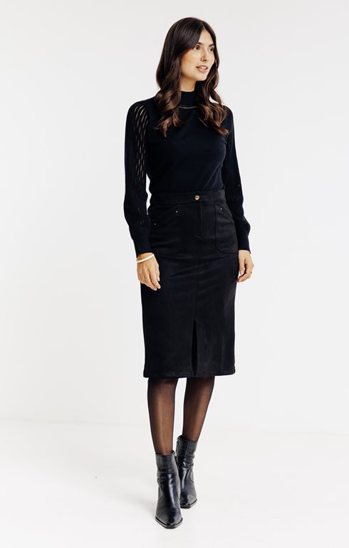 JUPE MIDI NON DOUBLEE