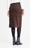 Jupe midi en velours