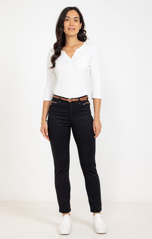 Pantalon slim avec ceinture