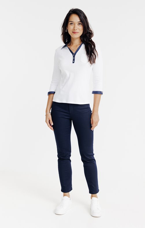 Pantalon polyester recyclé détails clou
