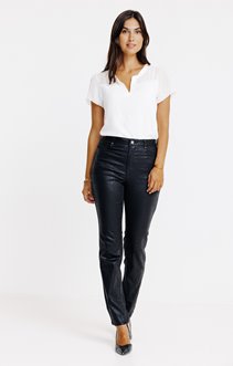 Pantalon stretch imprimé animalier