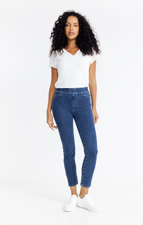 Tregging bistretch strass poche
