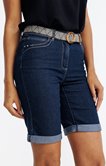 Bermuda en denim avec ceinture