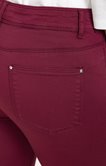 Pantalon stretch bouton fantaisie