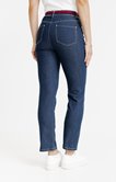 Pantalon denim détails clou et ceinture