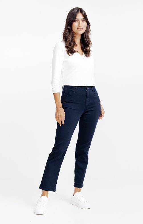 Pantalon avec Modal détails strass