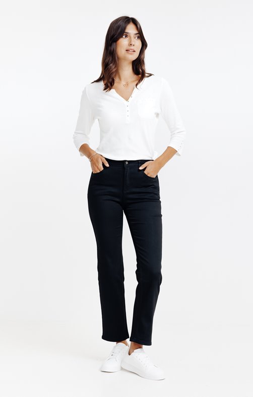 Pantalon avec Modal à détails strass