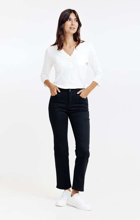Pantalon avec Modal à détails strass