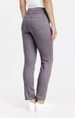 Pantalon stretch détails faux cuir