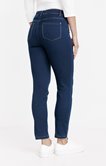 Pantalon denim détails strass et clou