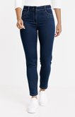 Pantalon denim détails strass et clou