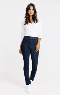 Tregging en denim bi stretch coupe slim