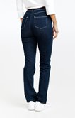 Pantalon denim bi stretch détails bijou