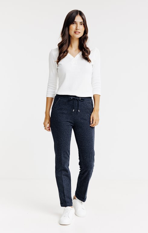 Pantalon jogging en maille piquée