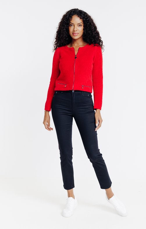Pantalon stretch détail bijou