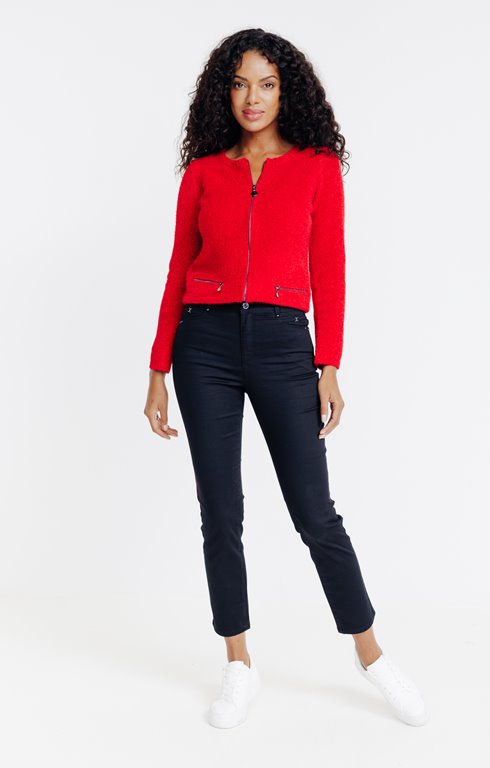Pantalon stretch détail bijou