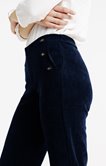 Pantalon maille velours coupe large
