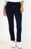 Pantalon coupe jogging en maille velours
