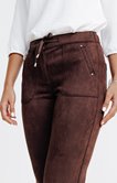 Pantalon jogging en suédine avec lien