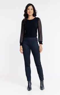 Tregging en maille aspect denim