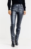 Pantalon slim aspect irisé