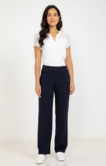 Pantalon maille coupe large