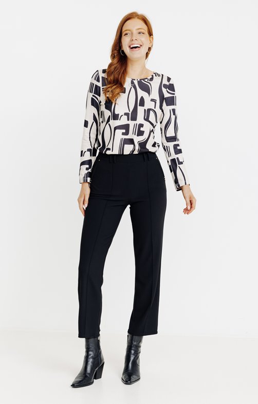 Pantalon tregging en maille fantaisie