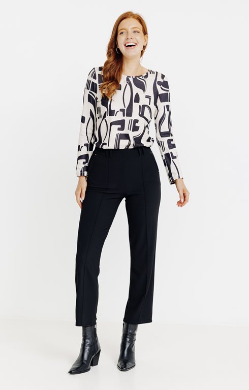 Pantalon tregging en maille fantaisie