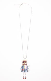 Sautoir pendentif chat