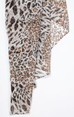 Grand foulard imprimé léopard