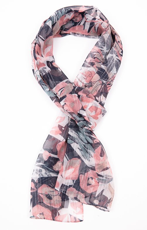 Petit foulard chiffon imprimé