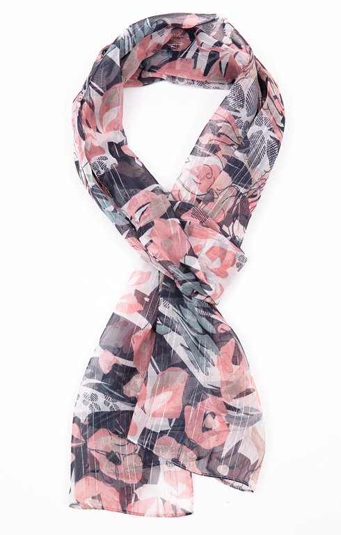 Petit foulard chiffon imprimé