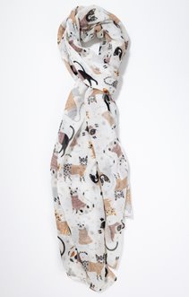 Grand foulard léger imprimé