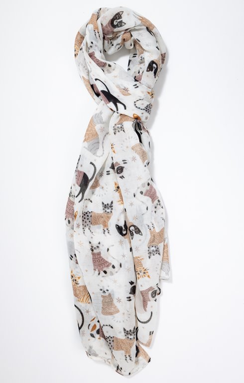 Grand foulard léger imprimé