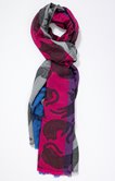 Foulard jacquard chats