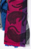 Foulard jacquard chats