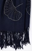 Foulard uni chaud ginkgo à strass