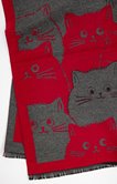 Foulard chaud jacquard chats