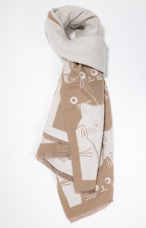 Foulard jacquard chaud