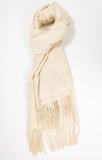 Foulard jacquard chaud uni