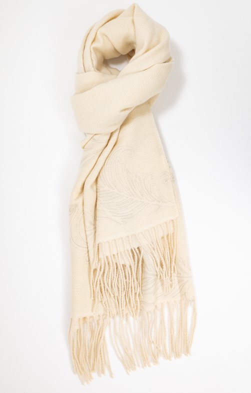 Foulard jacquard chaud uni