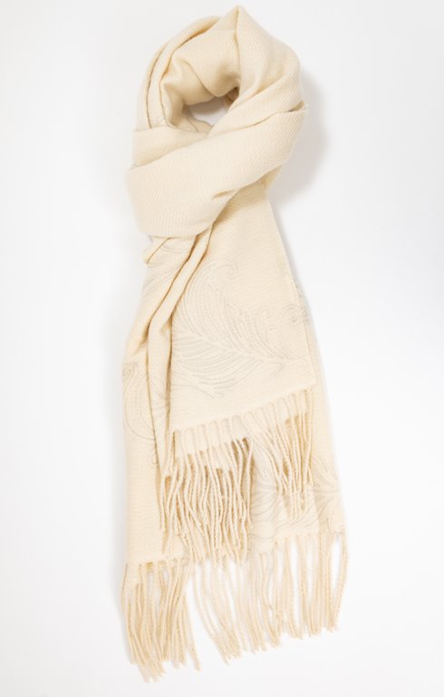 Foulard jacquard chaud uni