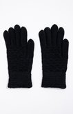 Gants tricot noir