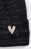 Bonnet sequins et coeur