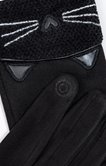 Gants tactiles motif chat